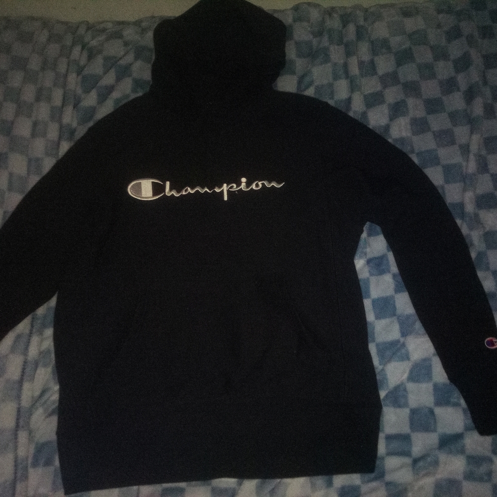 Champion Black Pullover Hoodie